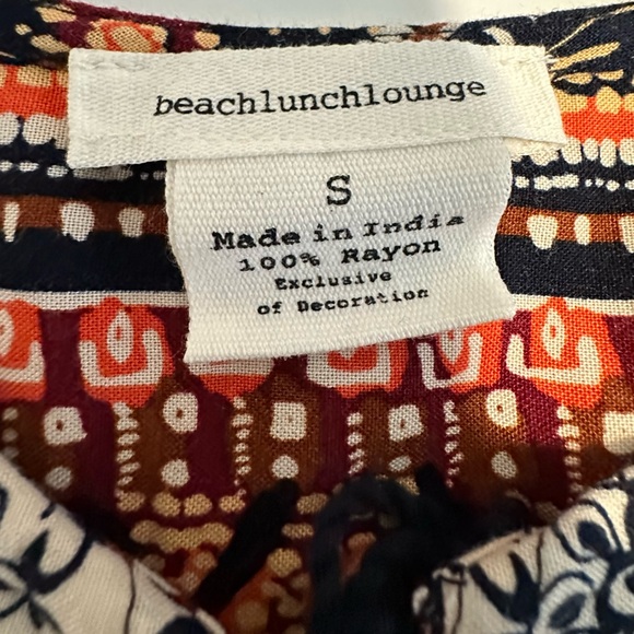 NWT Beach Lunch Lounge Sleeveless Batik Dress Multicolor Size S - Picture 5 of 5